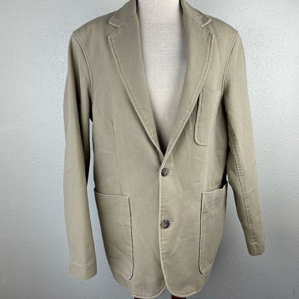 Duluth Trading Company Khaki Sports Jacket Size M EUC